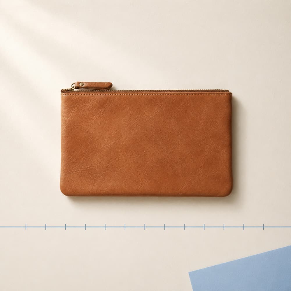 Flat Packing Pouch A5 — Presses flat. Adds 9 mm, not 40.