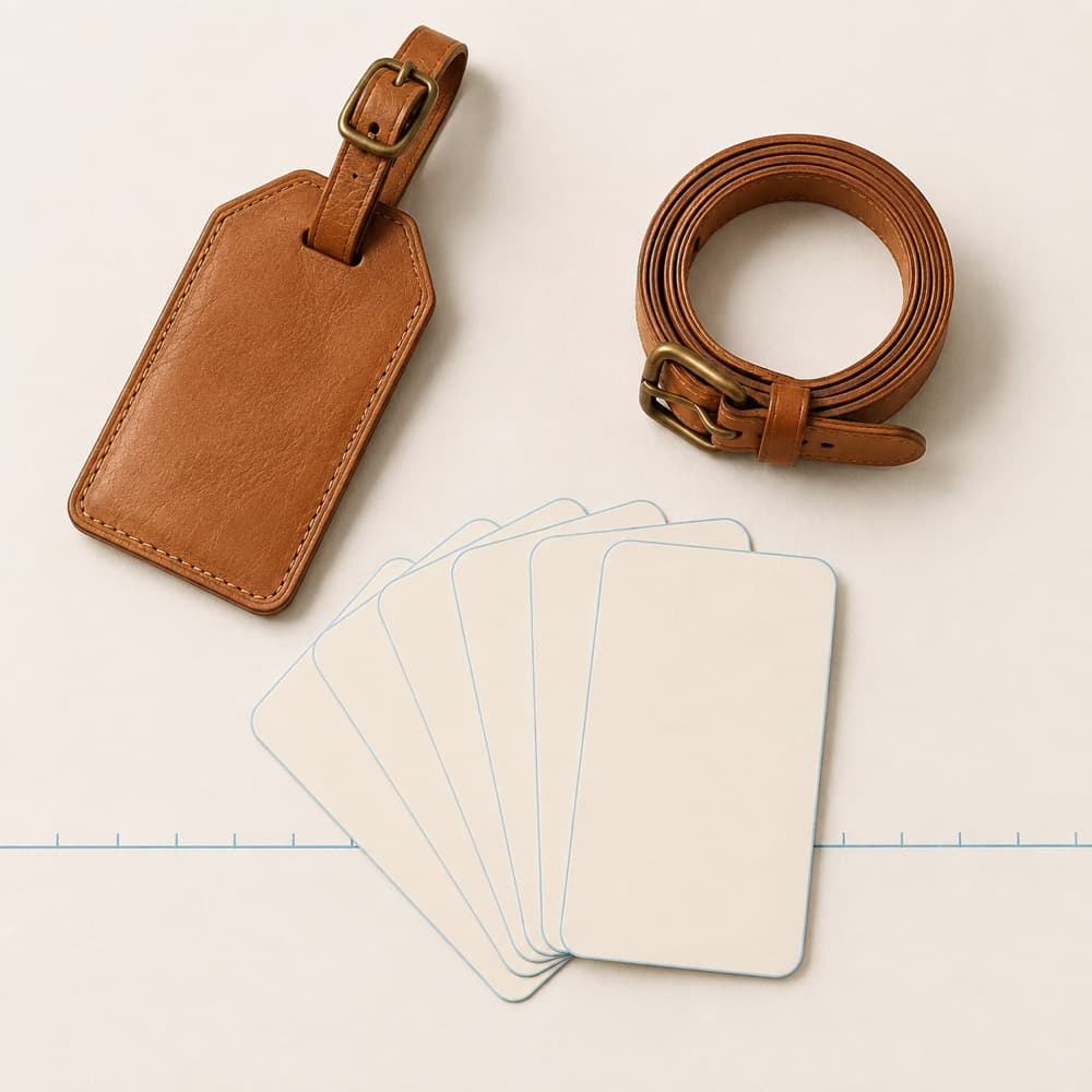 Tag Refill Insert Set of 6 — Six blank cards. You write them; we never do.